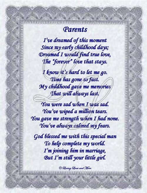 touching poems for parents